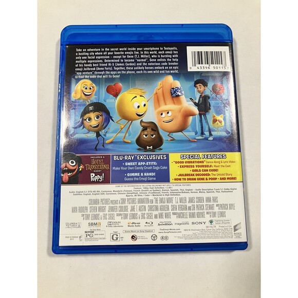 The Emoji Movie (Blu-ray Disc / Digital, 2017) Tested - Picture 2 of 5
